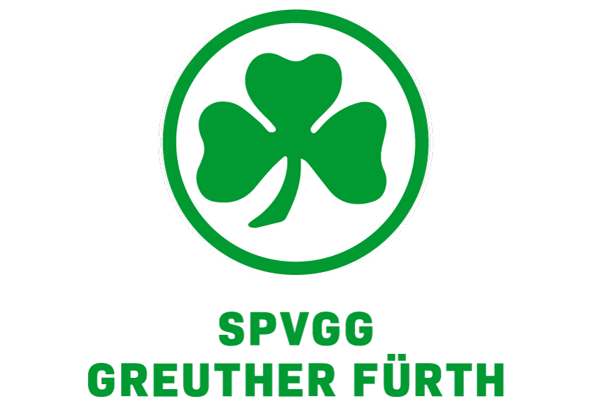 Das Zeichen und Logo für Greuther Fürth - ein Kleeblatt in Grün